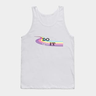 DON'T QUIT DO IT - Affirmation -Fun Color Path Tank Top